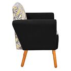 Sofá Retrô Namoradeira 2 Lugares Dora Estampado D77 Com Suede