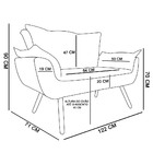 Sofá Retrô Namoradeira Opala Suede Vinho – D'rossi