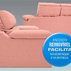 Sofá Ripley 1,70m Assento Retrátil E Reclinável Velosuede Ros