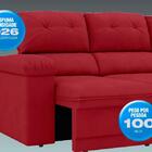 Sofá Ripley 2,05m Assento Retrátil E Reclinável Velosuede Ver