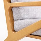 Sofá Sala 2 Lugares 117cm X 85cm X Oslo Verniz Mel/cinza