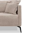 Sofa Sala De Estar Liv 2 Lugares Pes Aço Linho 231 Ezz