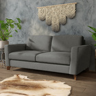 Sofá Sala De Estar Living 3 Lugares 200cm Presley Pés Madeira