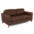 Sofá Sala De Estar Living 3 Lugares 200cm Presley Pés Madeira