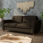 Sofá Sala De Estar Living 3 Lugares 200cm Presley Pés Madeira