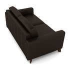 Sofá Sala De Estar Living 3 Lugares 220cm Presley Pés Madeira