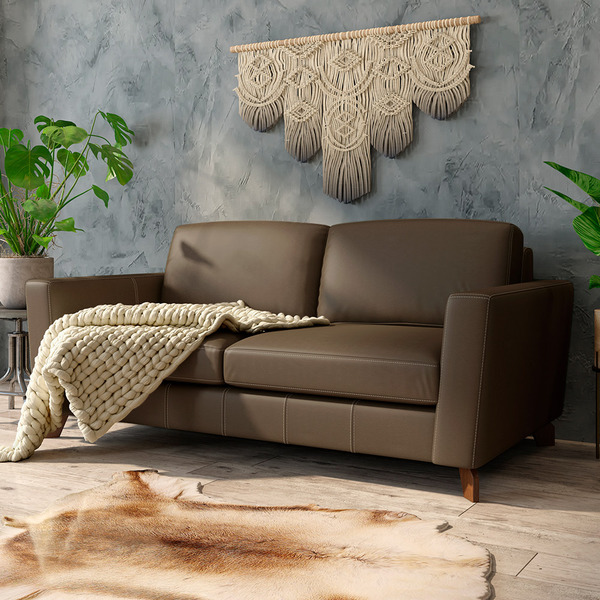 Sofá Sala De Estar Living 3 Lugares 240cm Presley Pés Madeira