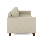 Sofá Sala De Estar Living 3 Lugares 260cm Presley Pés Madeira