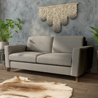 Sofá Sala De Estar Living 3 Lugares 260cm Presley Pés Madeira