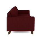 Sofá Sala De Estar Living 3 Lugares 260cm Presley Pés Madeira