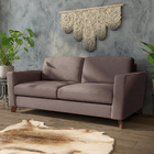 Sofá Sala De Estar Living 3 Lugares 280cm Presley Pés Madeira