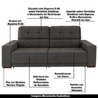 Sofá Sala De Estar Retrátil E Reclinável 3 Lugares Lisboa 230