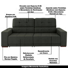 Sofá Sala De Estar Retrátil E Reclinável 4 Lugares Lisboa 250