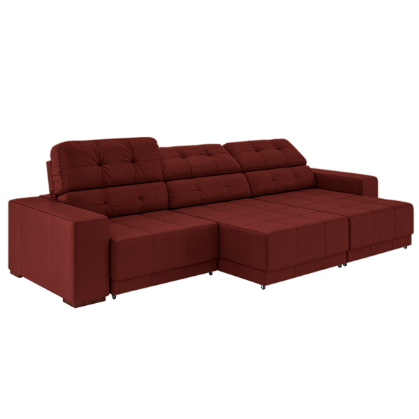 Sofá Sala De Estar Retrátil E Reclinável 5 Lugares Lisboa 320