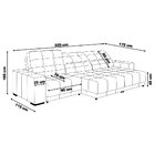 Sofá Sala De Estar Retrátil E Reclinável 5 Lugares Lisboa 320