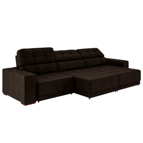 Sofá Sala De Estar Retrátil E Reclinável 5 Lugares Lisboa 350