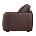 Sofá Sala Living Em  Couro Legitimo 1,60 De 2 Lugares Café Vi