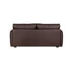 Sofá Sala Living Em  Couro Legitimo 1,60 De 2 Lugares Café Vi