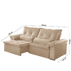 Sofá San Andreas Linho 2 Módulos 90 Cm B25cm Meu Sofá Online