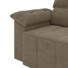 Sofá Santiago 2,20m Retrátil/reclinável Suede Capuccino - Xfl