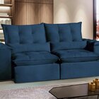 Sofá São Paulo Retrátil E Reclinável Assento Com Molas 270 Cm