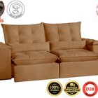 Sofá São Paulo Retrátil E Reclinável Assento Com Molas 270 Cm