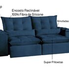 Sofá São Paulo Retrátil E Reclinável Assento Com Molas 290 Cm