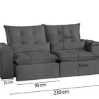 Sofá São Paulo Retrátil E Reclinável - Assento Com Molas – 23