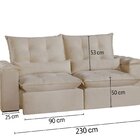 Sofá São Paulo Retrátil E Reclinável - Assento Com Molas – 23