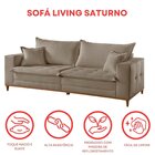 Sofá Saturno 2 Lugares 200cm  Marrom