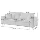 Sofá Saturno 2 Lugares 200cm  Marrom