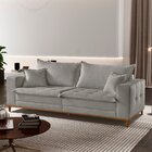 Sofá Saturno 2 Lugares 220cm  Cinza