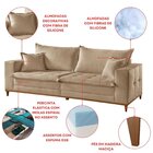 Sofá Saturno 2 Lugares 240cm  Bege