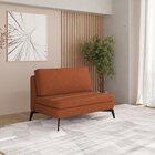 Sofá Sem Braço 100cm Calla Cabecasa Madeiraoriginals Terracota