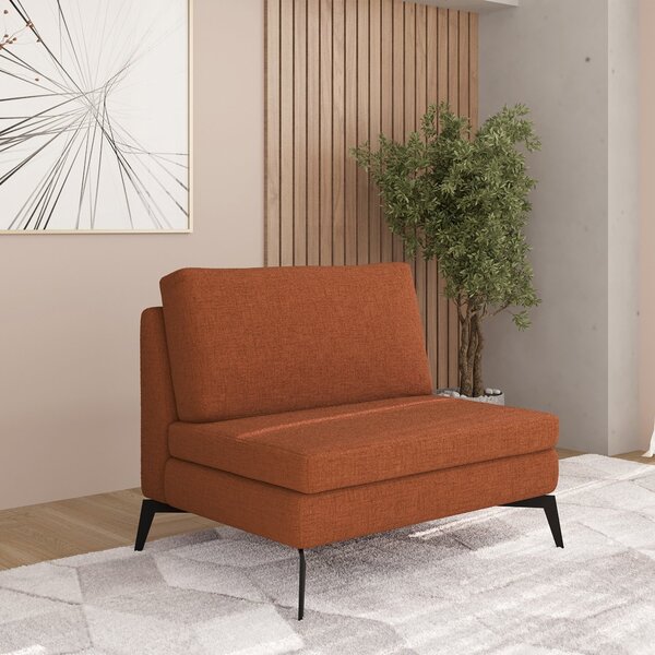 Sofá Sem Braço 85cm Calla Cabecasa Madeiraoriginals Terracota