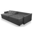 Sofá Sem Caixa Baú Retrátil Reclinável 2,50m Yasmin Veludo Ci