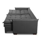 Sofá Sem Caixa Baú Retrátil Reclinável 2,50m Yasmin Veludo Ci