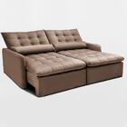 Sofá Sem Caixa Retrátil 1,60m Softgel Celeste Velusoft Castor