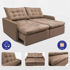 Sofá Sem Caixa Retrátil 1,80m Softgel Celeste Velusoft Castor