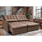 Sofá Sem Caixa Retrátil 2,00m Softgel Celeste Velusoft Castor