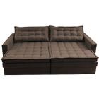 Sofá Sem Caixa Retrátil Baú 1,60m Cama Inbox Secret Suede Vel