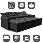 Sofá Sem Caixa Retrátil Baú 1,60m Cama Inbox Secret Suede Vel