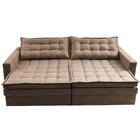 Sofá Sem Caixa Retrátil Baú 1,60m Cama Inbox Secret Suede Vel