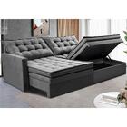 Sofá Sem Caixa Retrátil Baú 1,60m Cama Inbox Secret Suede Vel