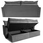 Sofá Sem Caixa Retrátil Baú 1,60m Cama Inbox Secret Suede Vel