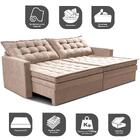 Sofá Sem Caixa Retrátil Baú 1,60m Cama Inbox Secret Suede Vel