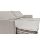 Sofá Sem Caixa Retrátil Baú 1,75m Lounge Linho Bege Claro Cam