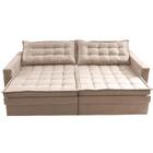 Sofá Sem Caixa Retrátil Baú 1,80m Cama Inbox Secret Suede Vel