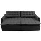 Sofá Sem Caixa Retrátil Baú 1,80m Cama Inbox Secret Suede Vel