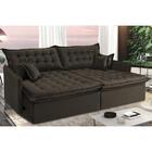 Sofá Sem Caixa Retrátil E Reclinável 1,55m Cama Inbox Versáti